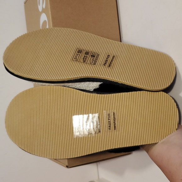 Soludos Women’s Yin Yang Cozy Faux Fur Slipper Size 6 NIB - Picture 5 of 5